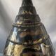 Gold and platinum glazed ceramic vase by Lucien Brisdoux
