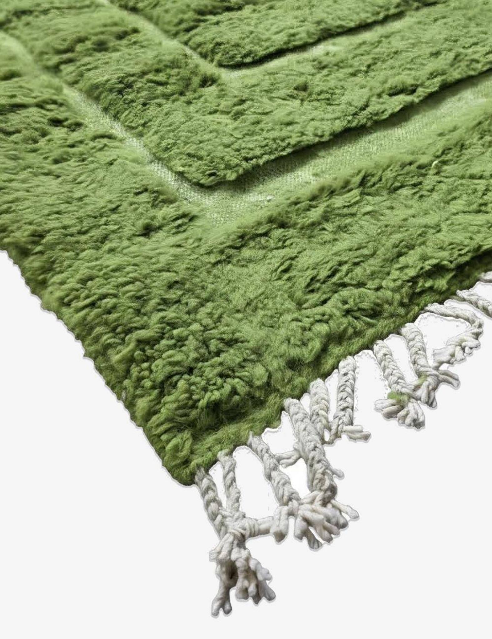 Contemporary Green Carpet - 316 x 242 cm