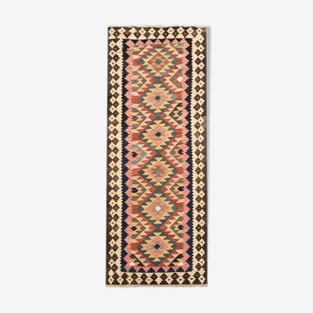 Handmade afghan kilim runner rug 100x279cm
