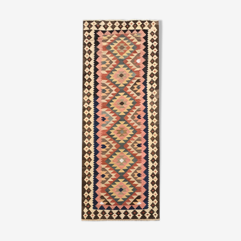 Tapis Kilim coureur afghan fait à la main 100x279cm