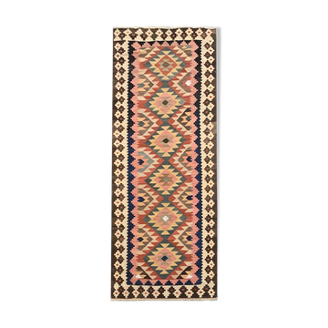 Handmade afghan kilim runner rug 100x279cm