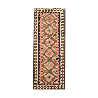 Handmade afghan kilim runner rug 100x279cm