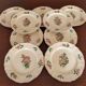 9 dessert plates “Réverbère fin” KG Lunéville