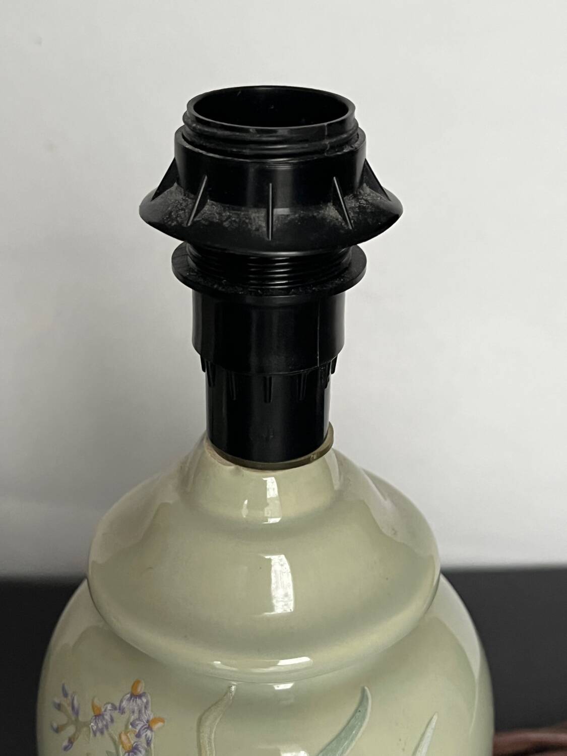 2 earthenware bedside lamp bases