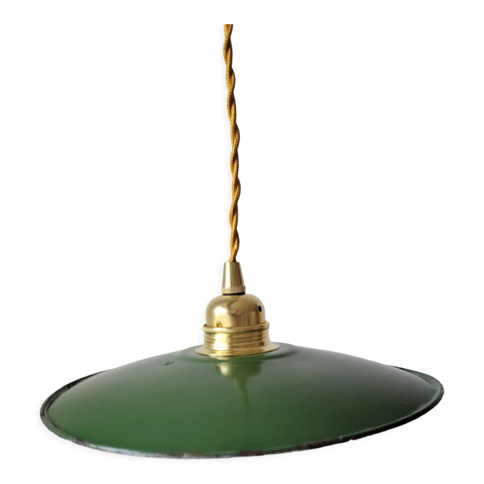 Enamelled sheet metal suspension