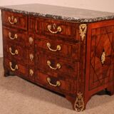 Dauphiné commode from the Louis XIV period in olive wood marquetry.