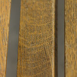 Wooden train station bench