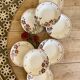 Set of 8 vintage soup plates, Nelly de Salins