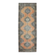 Vintage Turkish Hand-Knotted Runner 125x340