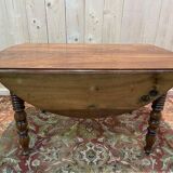 Louis Philippe round walnut dining table