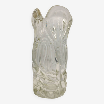 Vase en verre lux glass, austria - années 1960