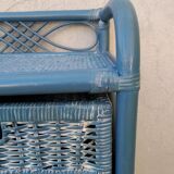 Vintage rattan drawer cabinet