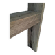 Console brutaliste 148 cm vieux bois massif