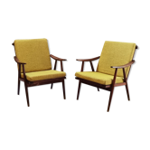 Paire de fauteuils boomerang Ton Bystřice par Antonin Suman 1960