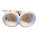 2 porcelain mazagrans decorated with feathers