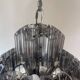 Lustre XL suspension verre fumé gris