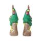 Pair of Glazed Polychrome Roosters Chinese Porcelain 34cm