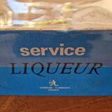 Vintage liqueur service Verrerie d'Arques