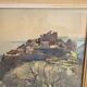 Old lithograph - Landscape Riviera Mediterranean Eze - A. Marc