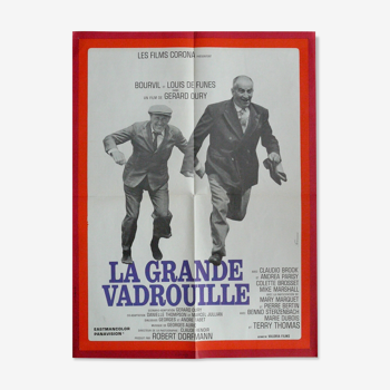 La grande vadrouille - affiche de cinéma originale - De Funès, Bourvil