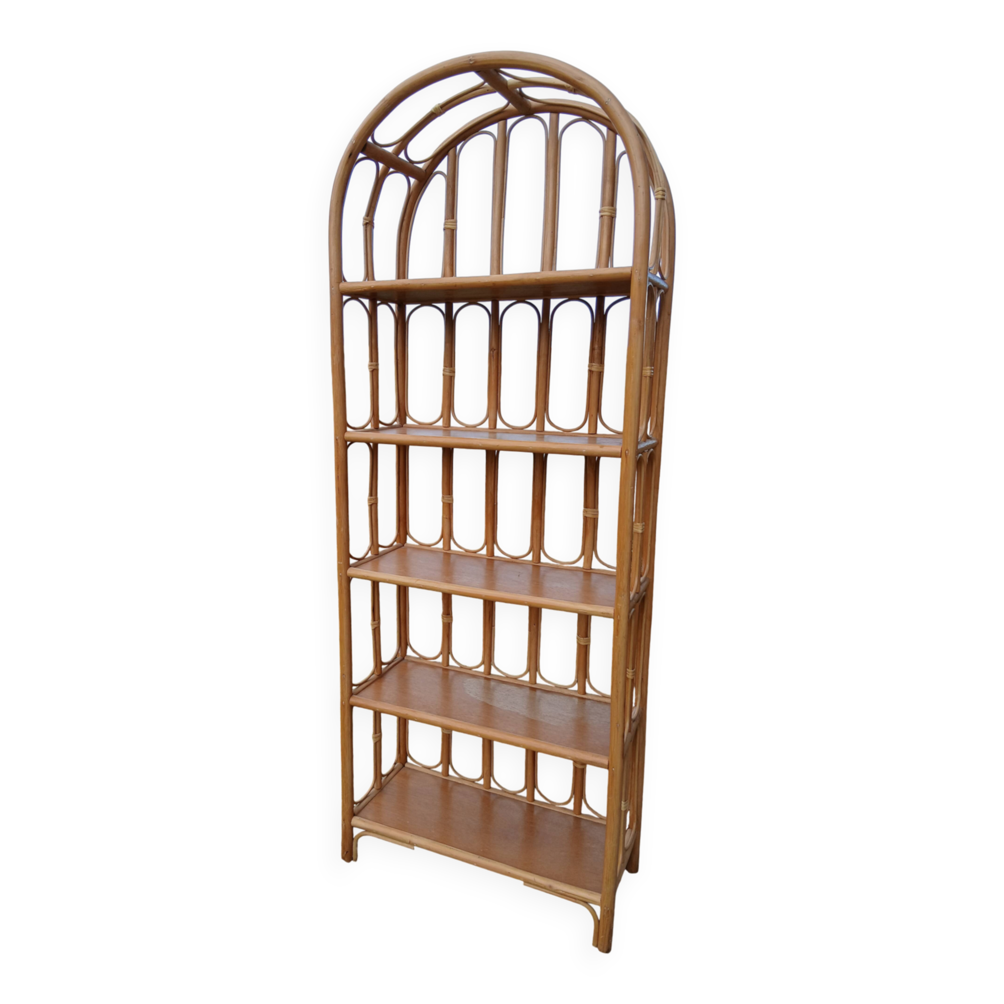Rattan shelf