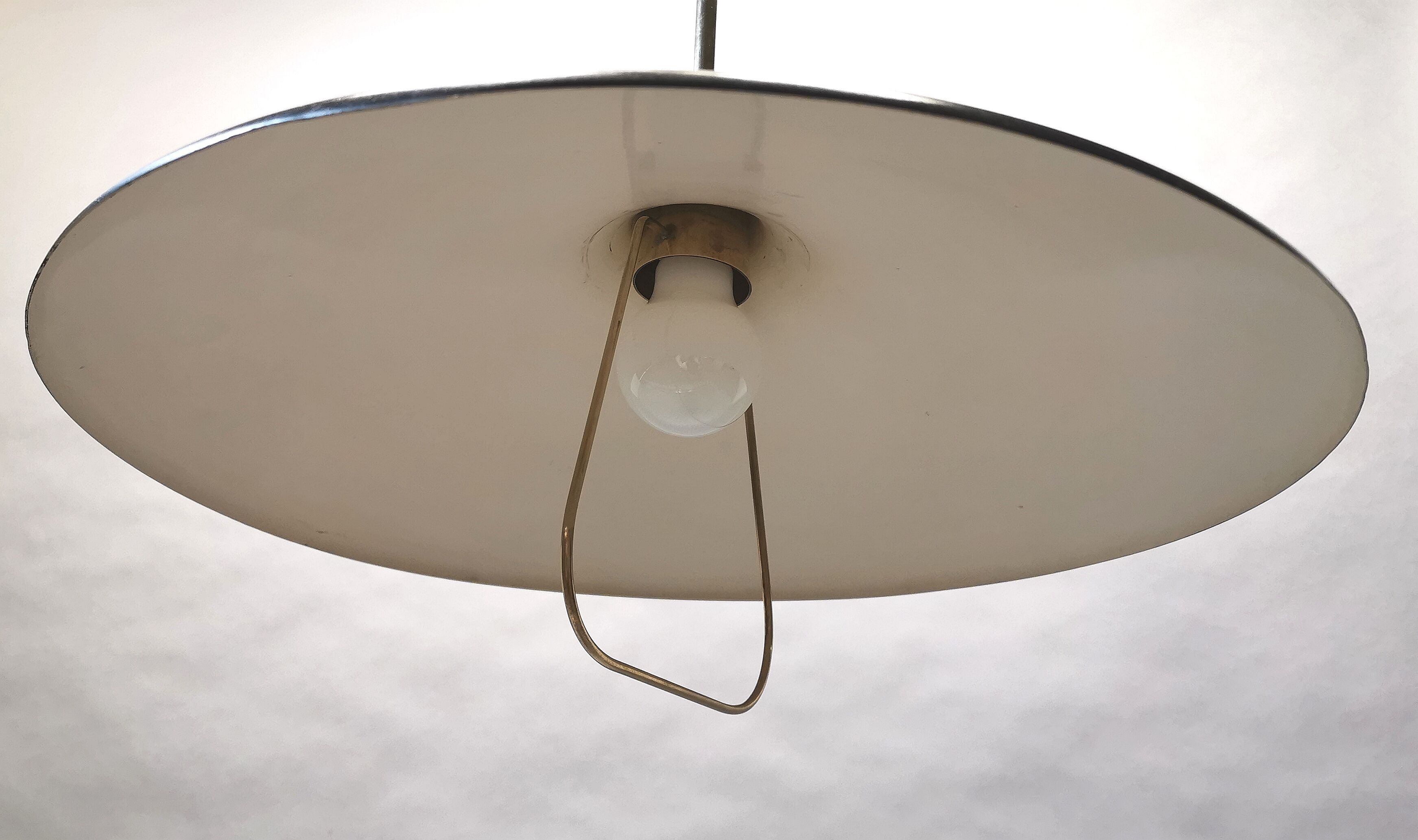 Angelo Lelli pendant lamp 12126 for Arredoluce 1947