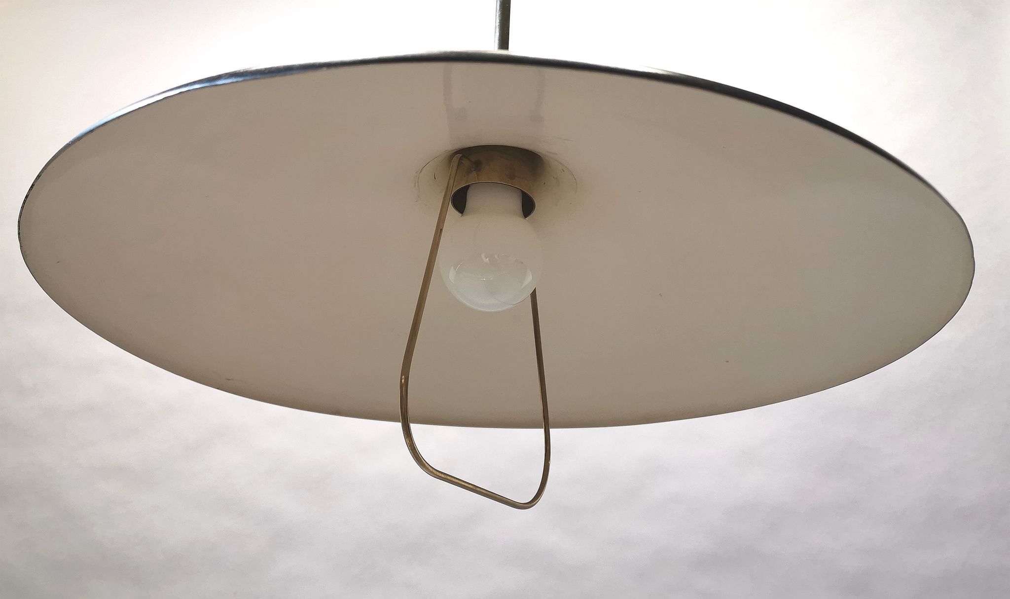 Angelo Lelli pendant lamp 12126 for Arredoluce 1947