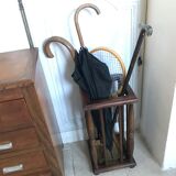 Vintage wooden umbrella holder