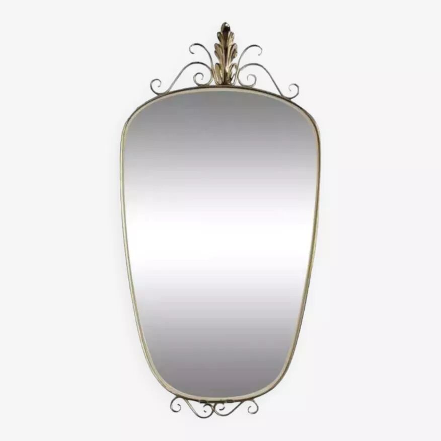 Miroir rétroviseur années 50 60 35x71cm