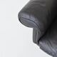 De Sede model DS-31 three-seat sofa black leather Switzerland 1970