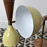 Pair of metal diabolo wall lights