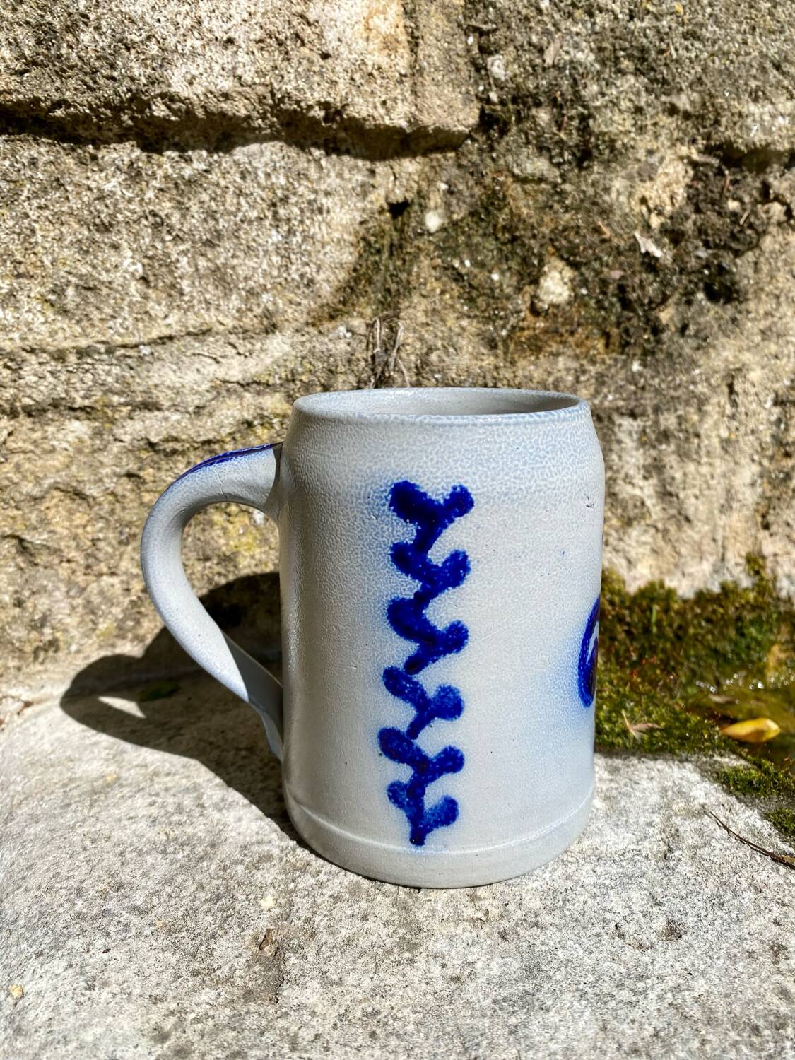 Alsatian stoneware beer mug