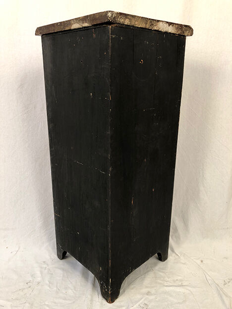 Fully inlaid neck cabinet, eighteenth-century marble top