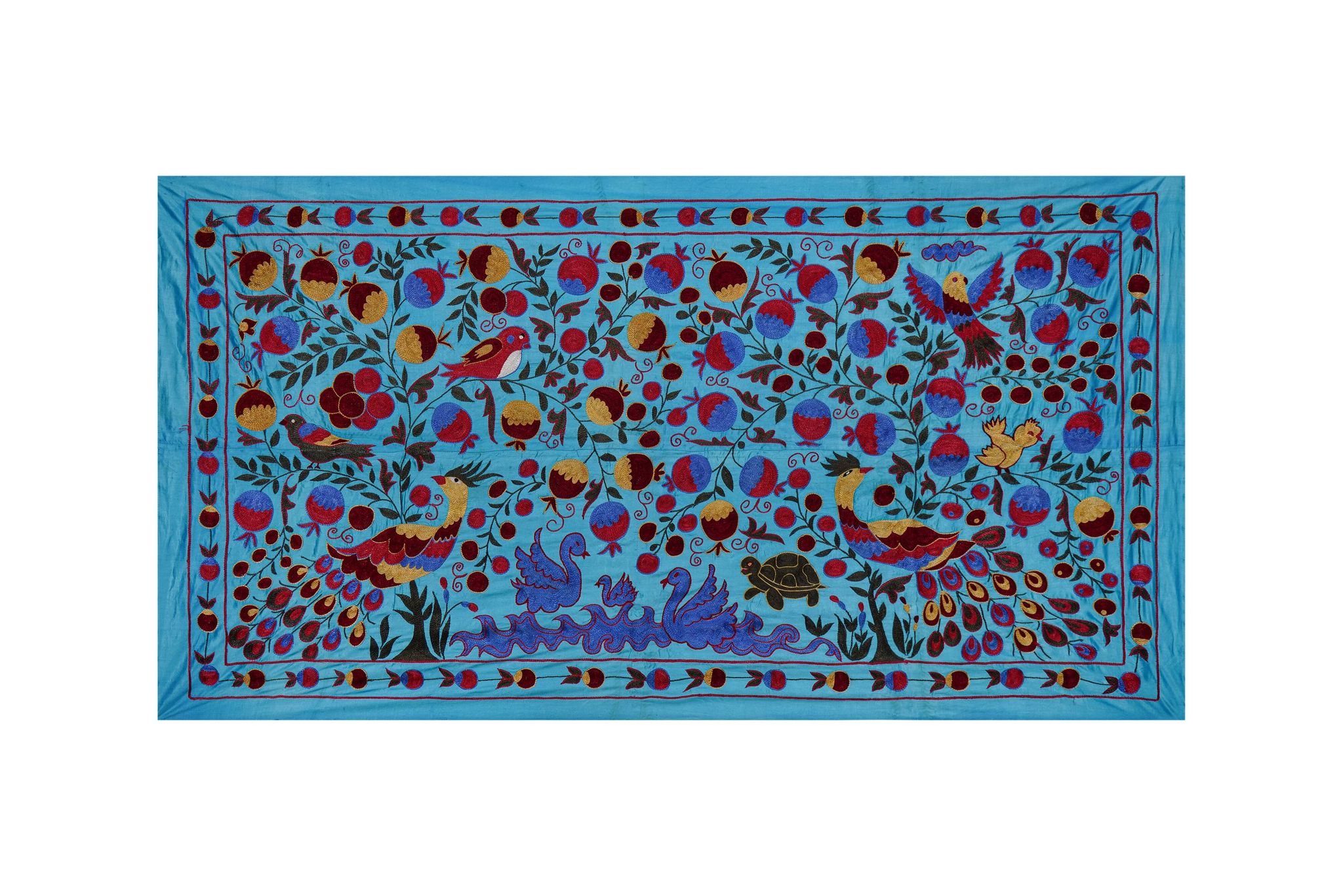 Tapis turc vintage noué à la main