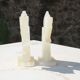 Vintage white onyx bookends – Horse heads
