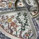 Four-lobed beggar worker's hors d'oeuvre in Chantilly porcelain, Japanese decor