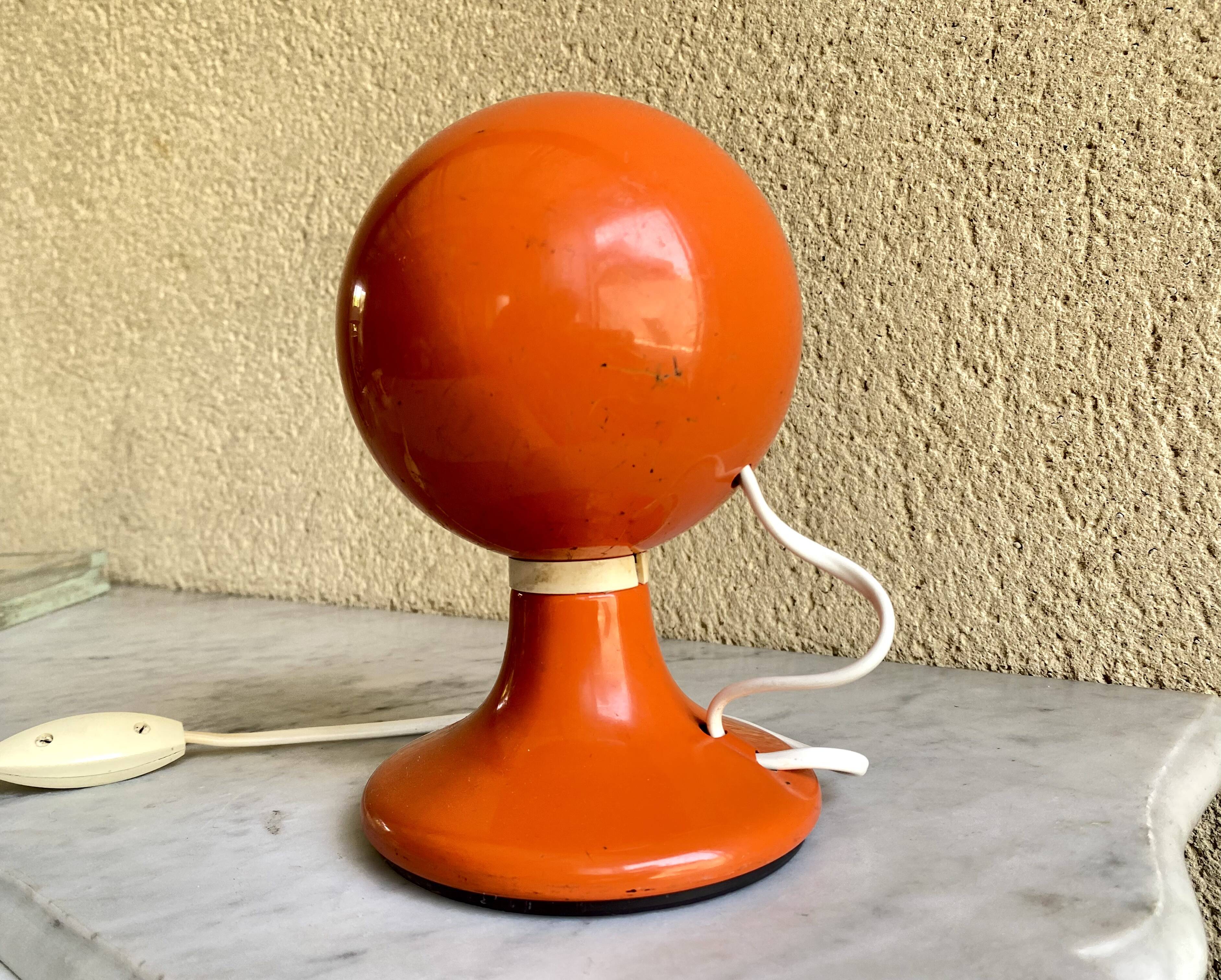 Magnetic eyeball lamp Luci italy vintage design 70s original