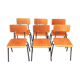 Lot de 6 chaises d'école