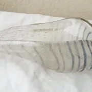 Shell-shaped glass catchall