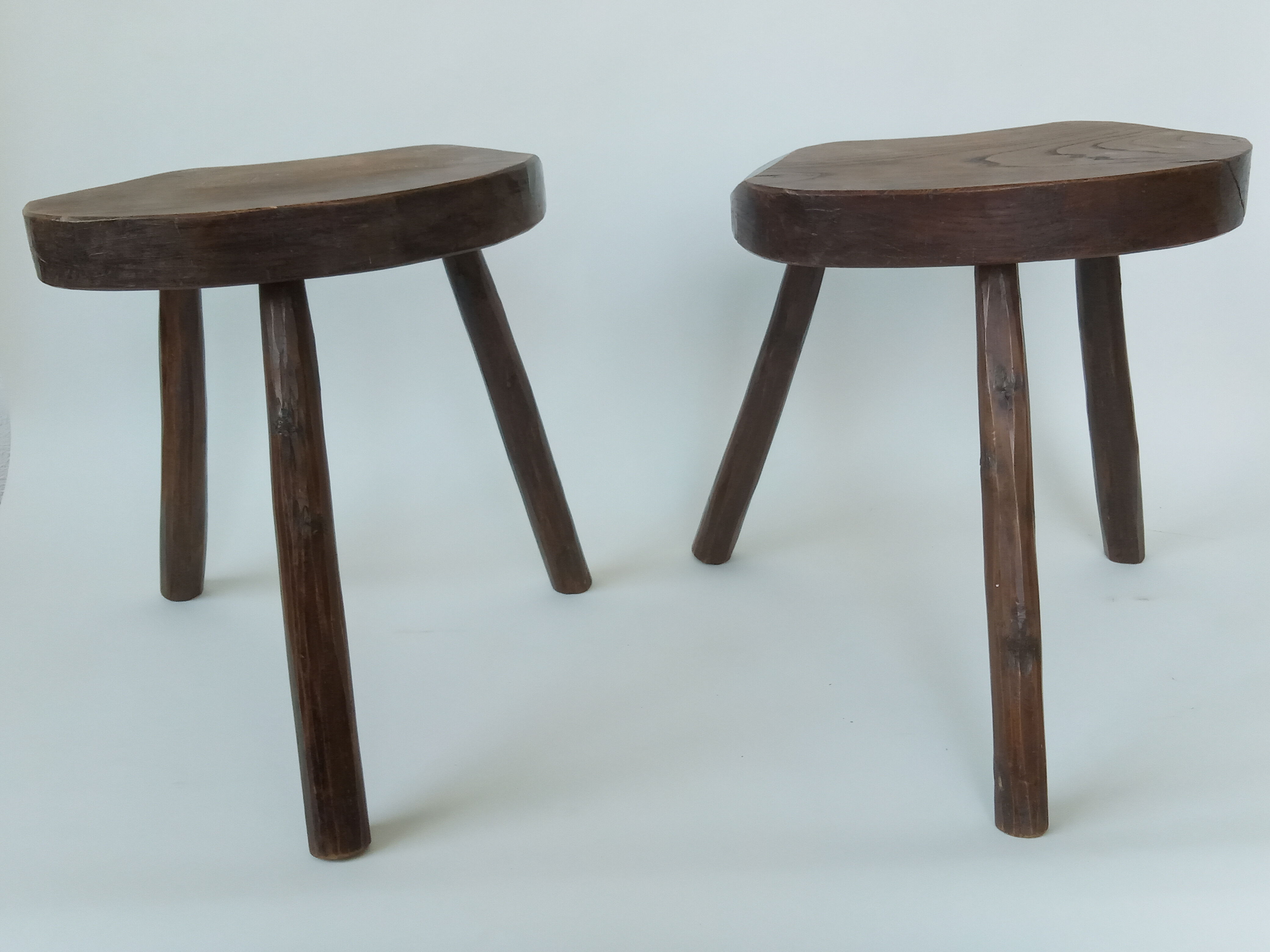 Pair of Brutalist Stools 1961