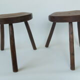 Pair of Brutalist Stools 1961