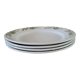 4 plates iron earth Mimosa Creil-Montereau