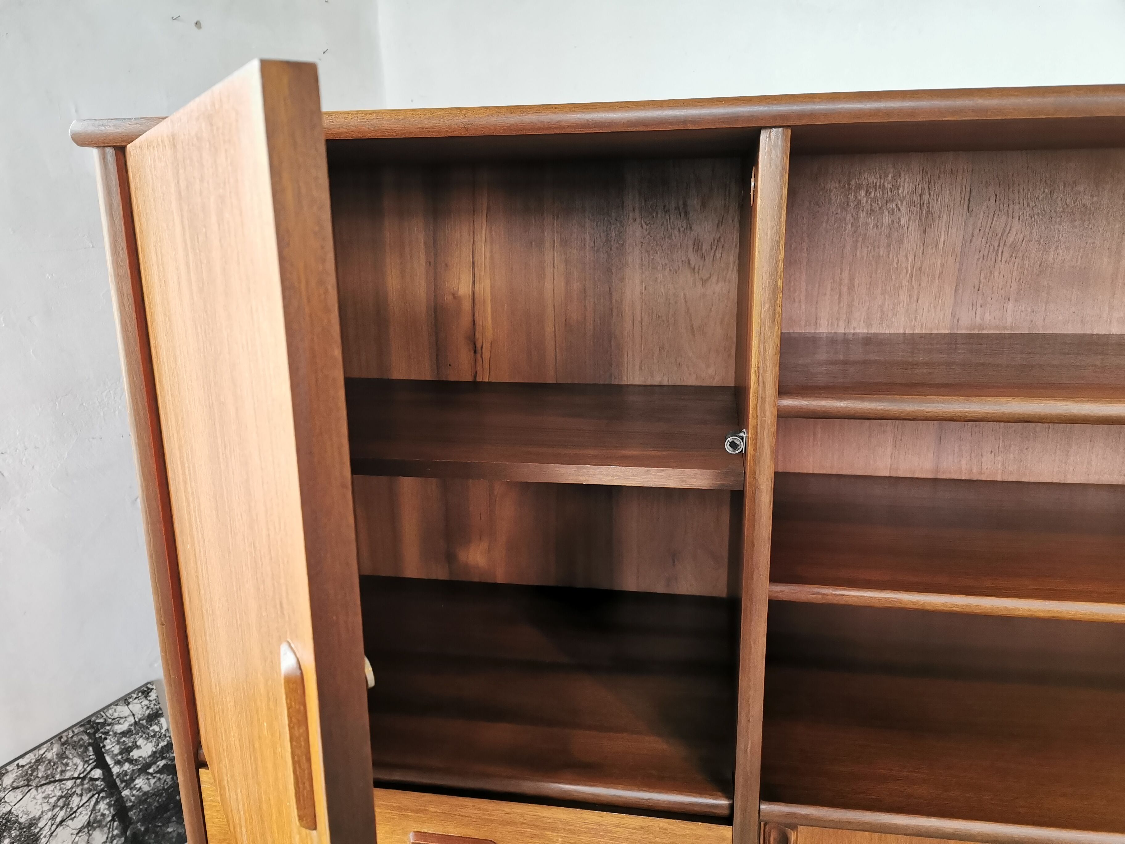 Scandinavian teak bookcase