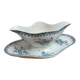 Ironstone sauce boat from Saint-Amand, Margot model – old blue decoration.
