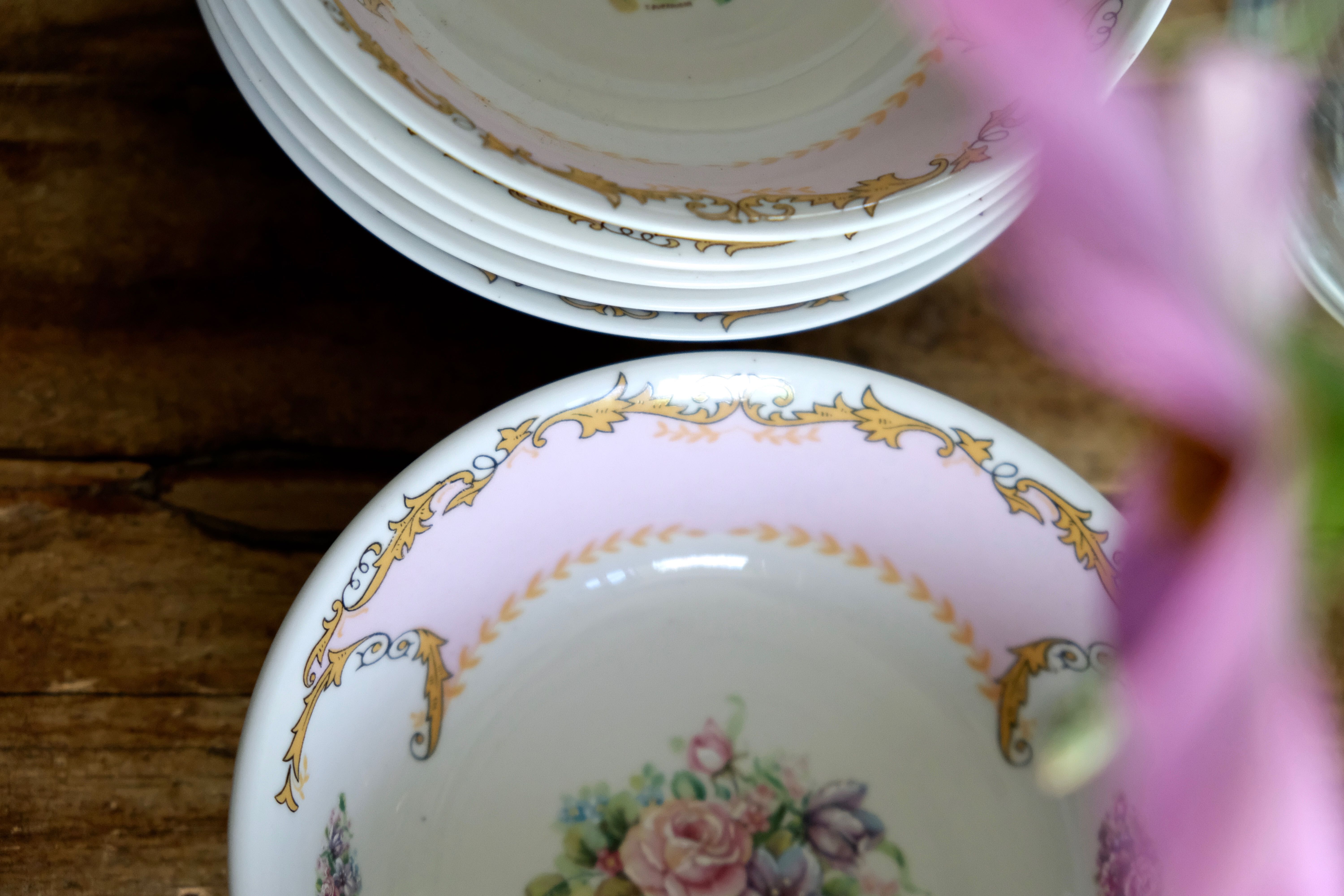 Ensemble de 6 bols coupelles en porcelaine italienne