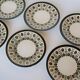 Series of 8 vintage plates edited by Boch La Louvière