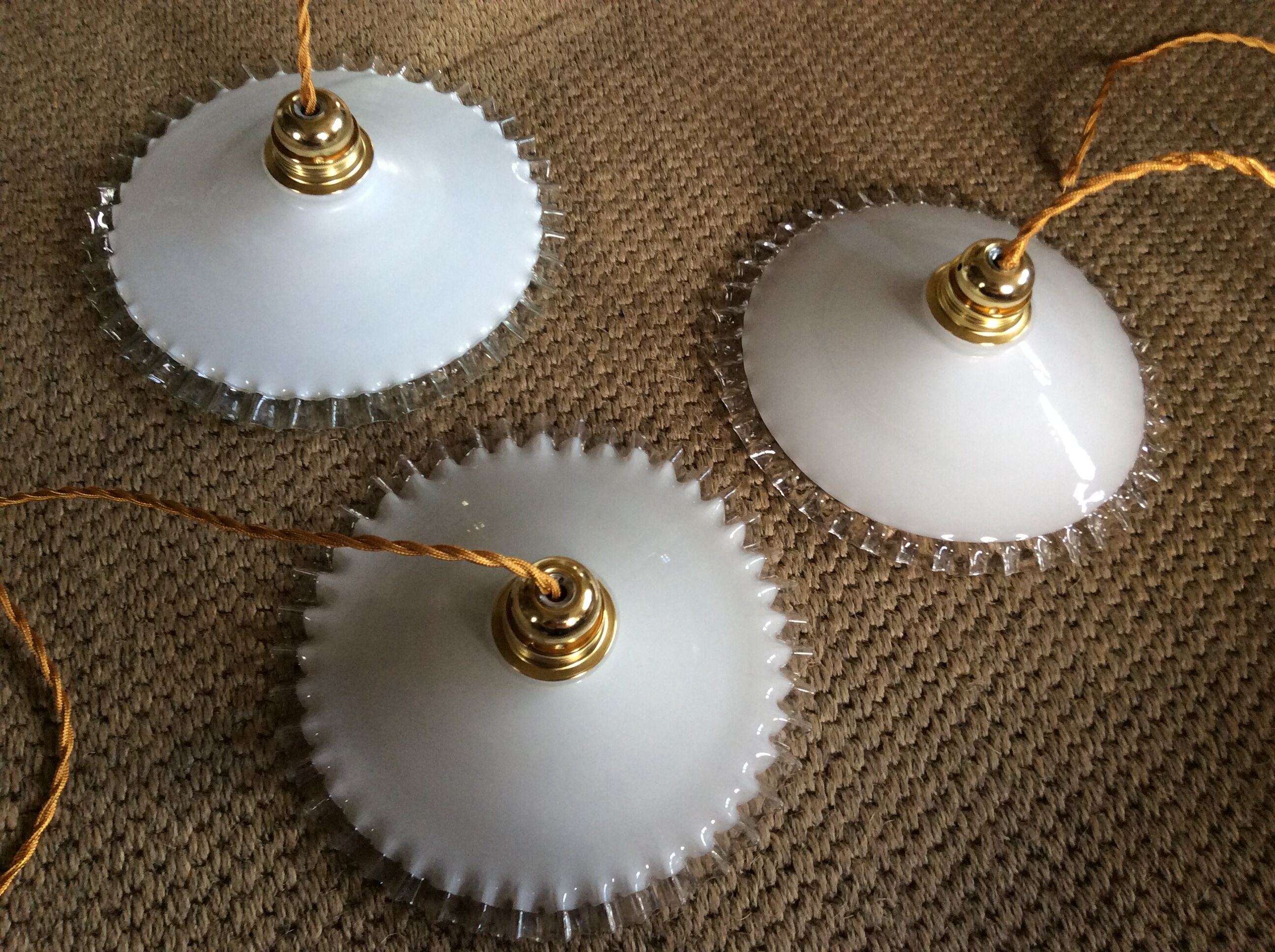 Trio of opaline suspensions