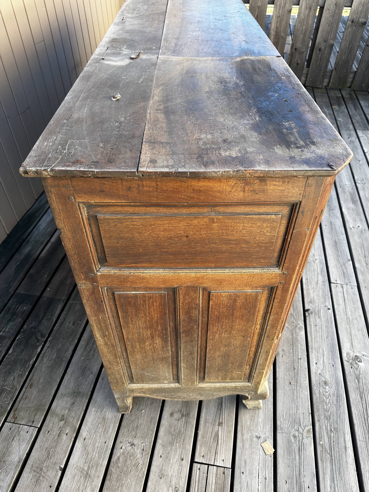 Eighteenth-century walnut enfilade