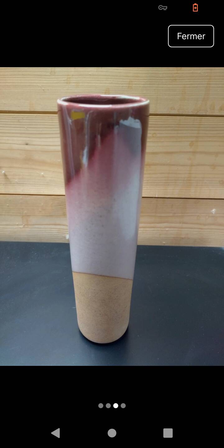 Habitat ceramic roller vase