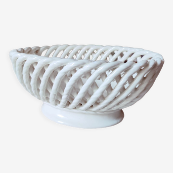 Braided earthenware cup